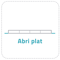 icone abri plat