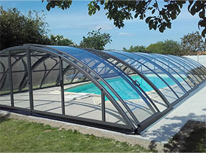 Abris de piscine semi-hauts