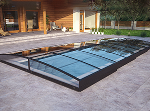 Abris de piscine plats